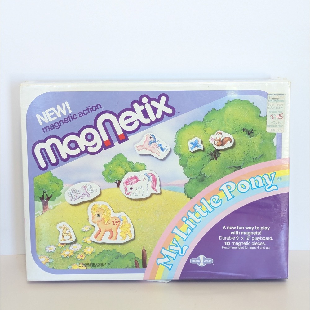 Vintage My Little Pony Presto MagNetix Magnet Playset Toy NEW Sealed 1985 NOS